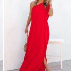 One shoulder Maxi dress